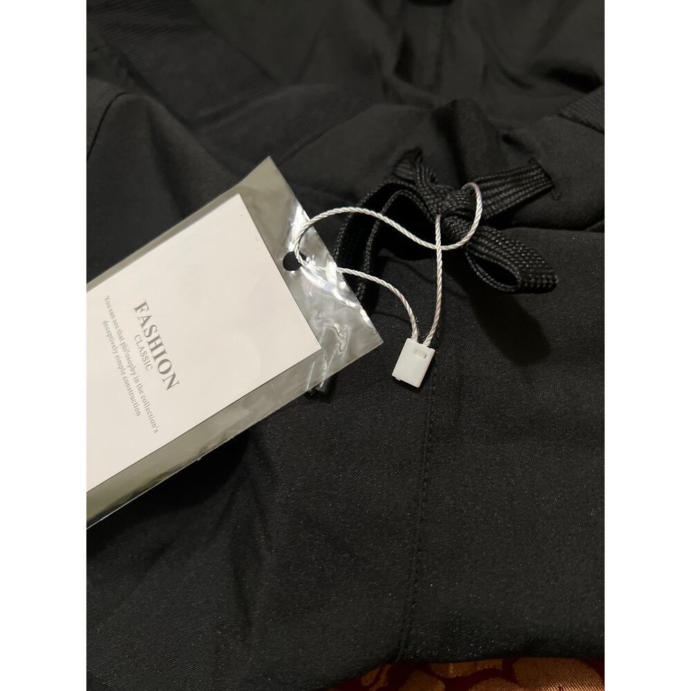 Women's Black Drawstring Waist Jogger Pants with Pockets NWT Size 2XL - Picture 10 of 10